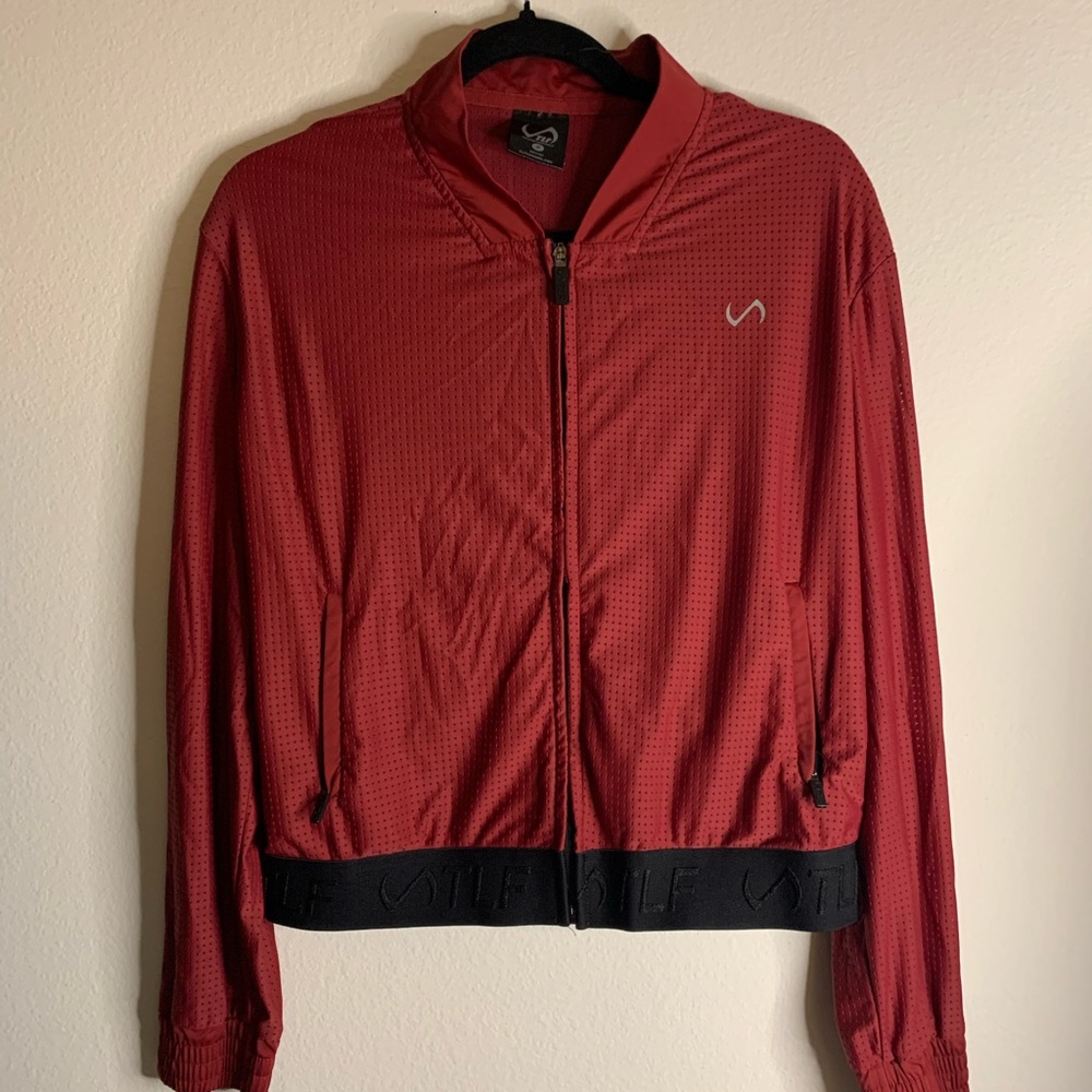 TLF red workout jacket
